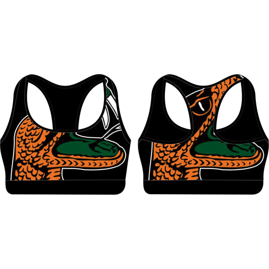 FAMU Black Sports Bra Clearance