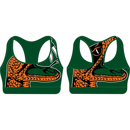 FAMU Green Sports Bra Clearance
