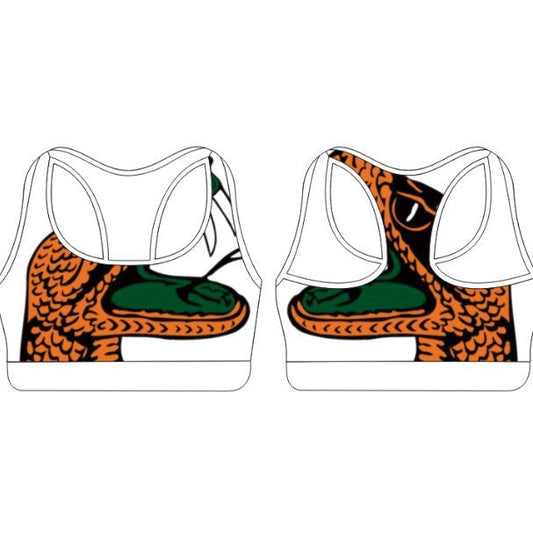 FAMU Sports Bra (White)