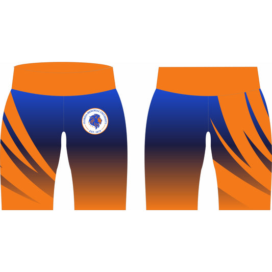 FMU Biker Shorts High Waist Black and Blue (PRE-ORDER)