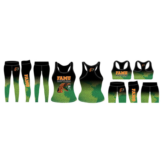 FAMU Black 4 Piece High Waist Set (PRE-ORDER)