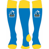 MNW Bulls NEW STYLE COMPRESSION Cycling Socks Blue and Gold (PRE-ORDER)