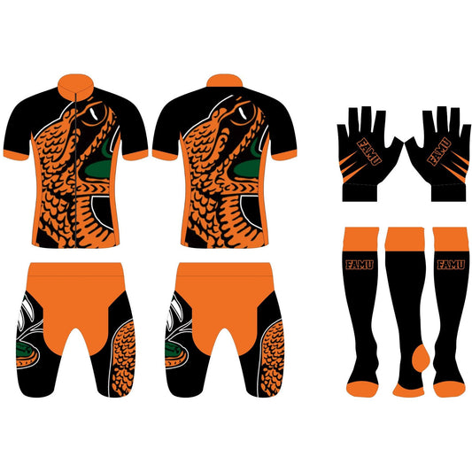 FAMU Cycling Kit with Compression Socks and Gloves Black (PRE-ORDER)