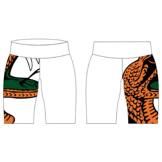 FAMU High Waist Biker Short (White) Clearance