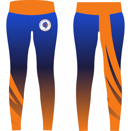 FMU Leggings High Waist Black and Blue  (PRE-ORDER)