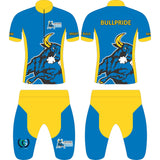 MNW Bulls Cycling Kit Blue and Gold (Short and Jersey ONLY) (PRE-ORDER)