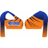 FMU Sports Bra w/Long Sleeve (Black and Blue) (PRE-ORDER)