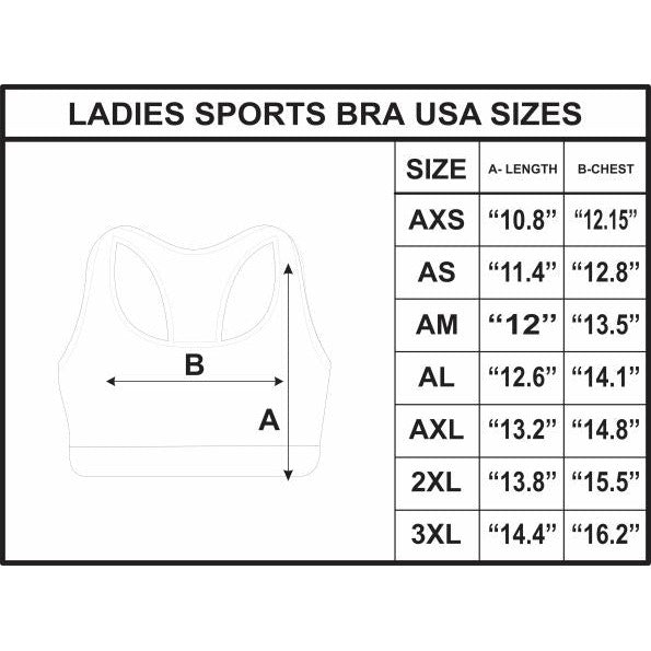 MNW Bulls Sports Bra (Blue and Gold)