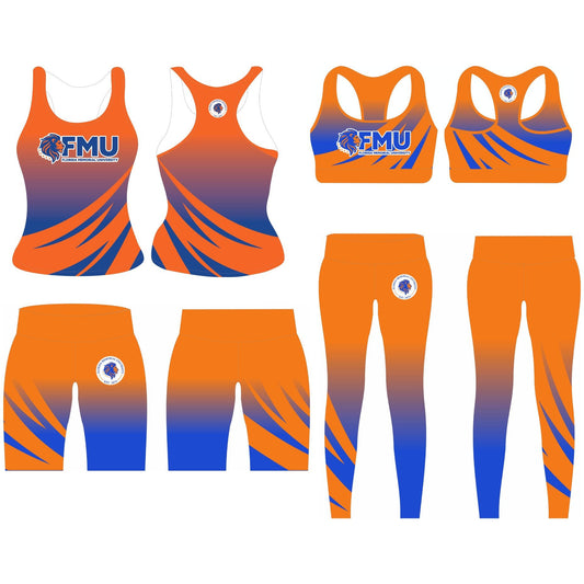 FMU 4 Piece Set High Waist Orange (PRE-ORDER)